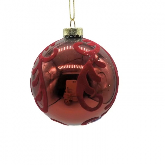 Christams tree hanging ornament,Shiny red glass ball,onion,finial