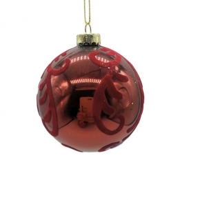 Christams tree hanging ornament,Shiny red glass ball,onion,finial