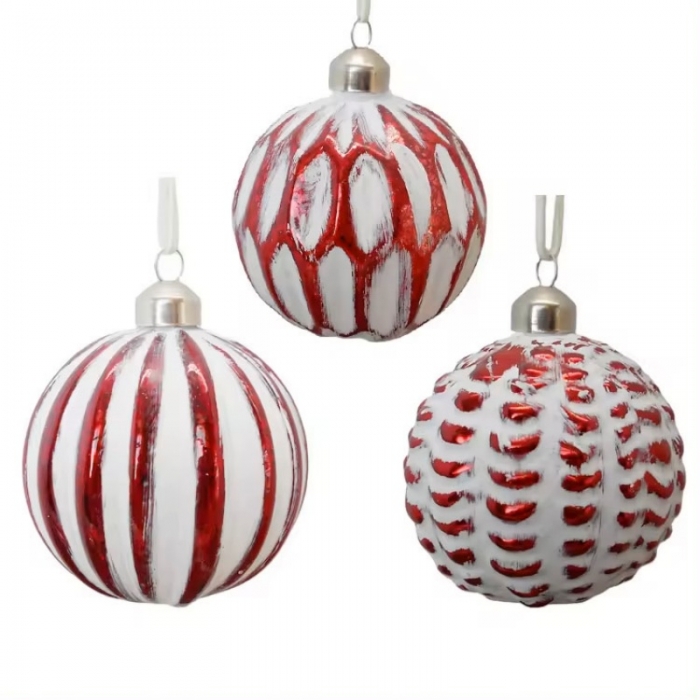 Christams tree hanging ornament,Red glass ball
