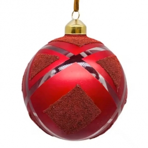 Christams tree hanging ornament,Red glass ball,onion,finial