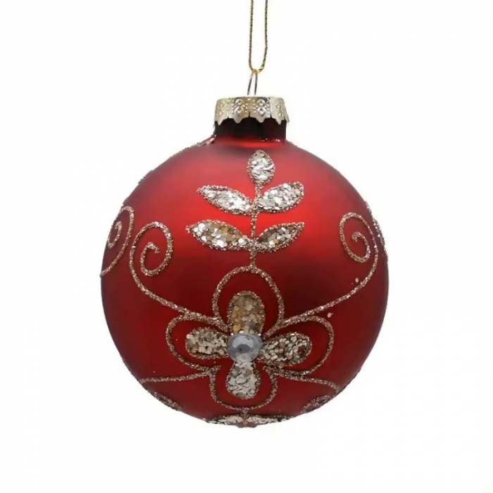 Christams tree hanging ornament,Red glass ball,onion,finial