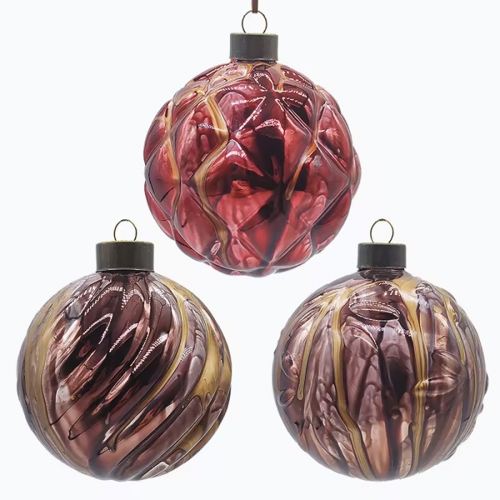 Christams tree hanging ornament,Red glass ball,onion,finial