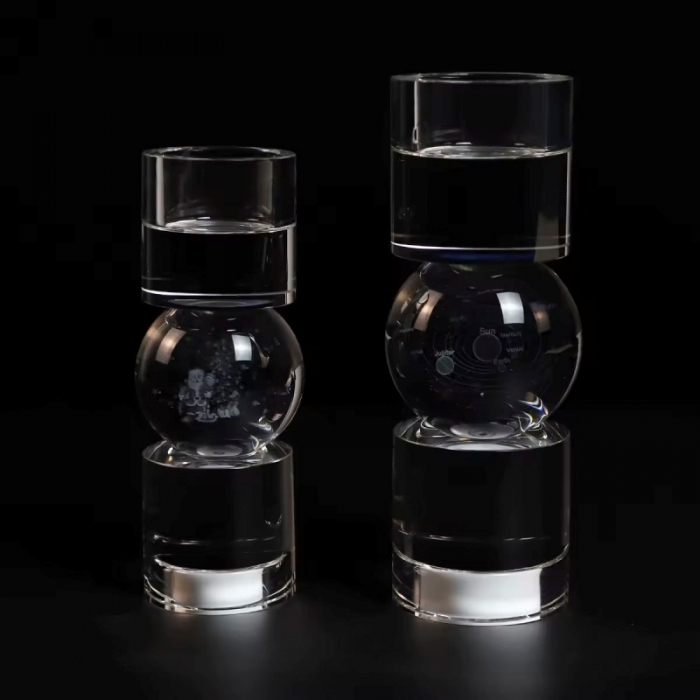 Christmas talbe decoration,Clear candle holder