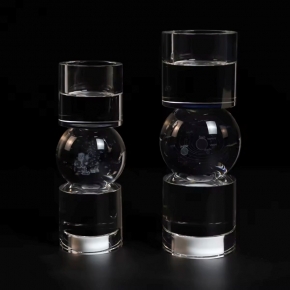 Christmas talbe decoration,Clear candle holder