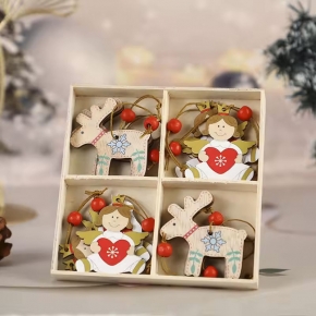 Pretty Colored Angel Shape Christmas Tree Pendant