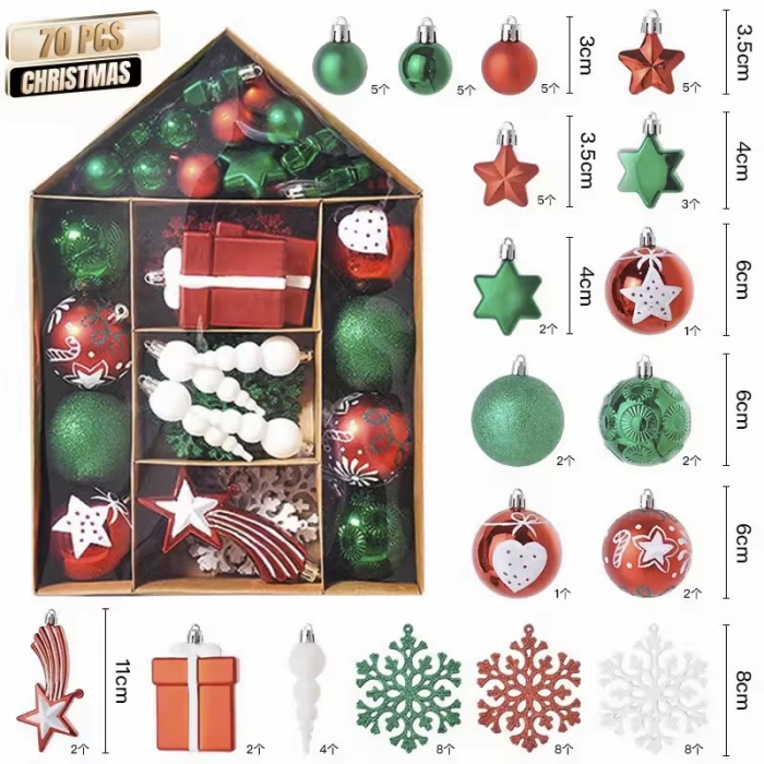 Christams tree hanging ornament, Mixed Christmas Ball