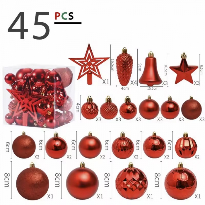 Christams tree hanging ornament, Mixed Christmas Ball
