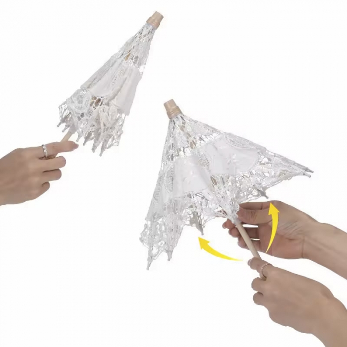 Photography ornaments lace umbrella wedding