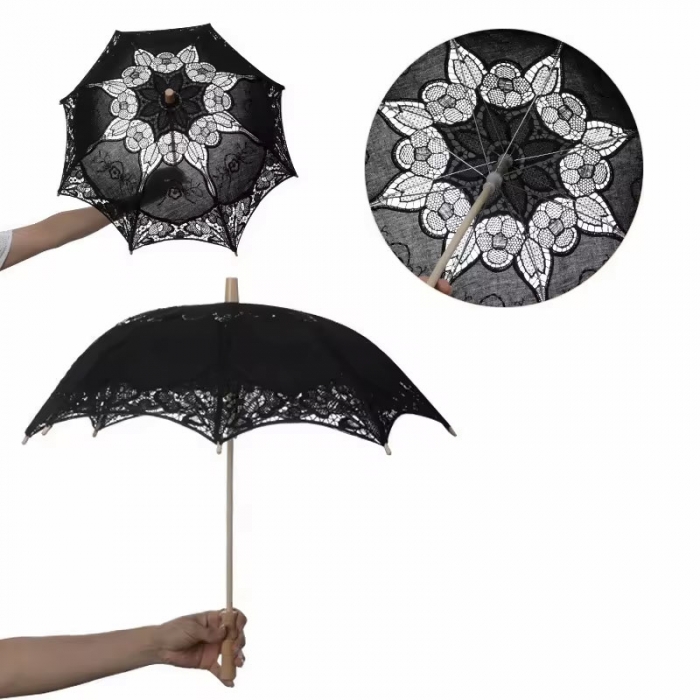Photography ornaments lace umbrella wedding