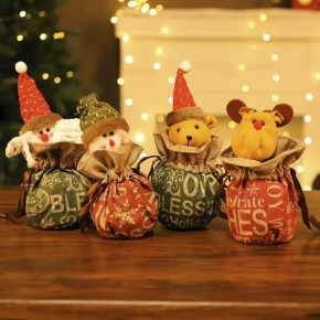 Christmas Apple Candy Bags