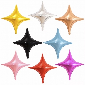Four-Pointed Star Aluminum Foil Balloons
