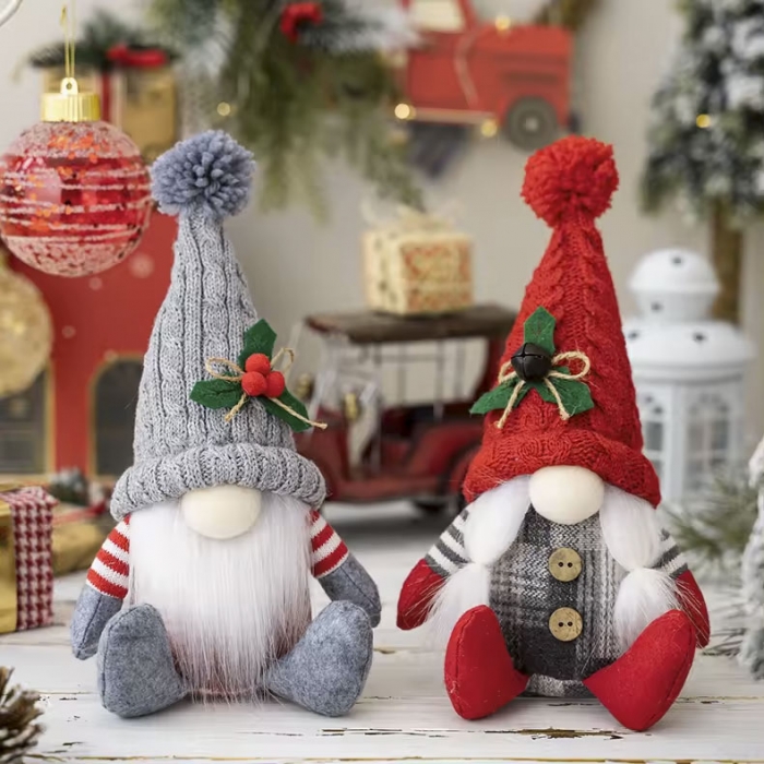 Christmas Lamb Wool Doll Gnomes