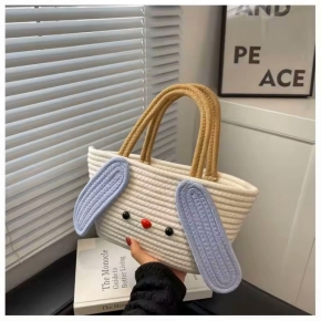 Cotton Rope Woven Desktop Storage Basket
