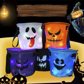 Halloween Buckets with Led Light