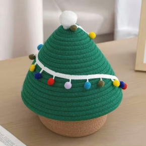 Cotton rope woven storage basket