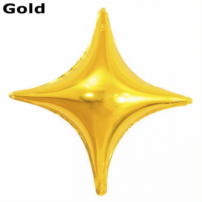 Four-Pointed Star Aluminum Foil Balloons