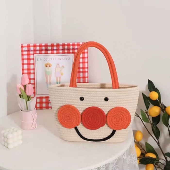 Cotton Rope Woven Desktop Storage Basket