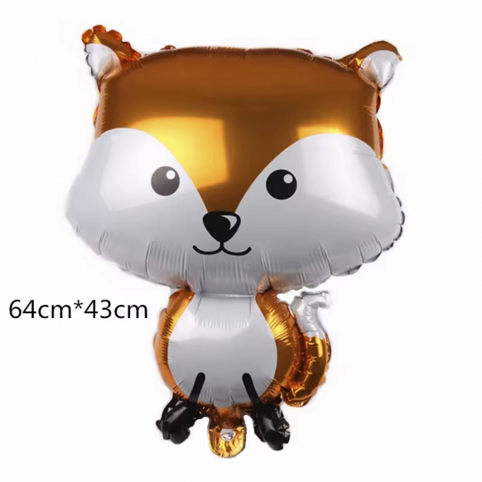 Forest Animals Balloons Cartoon