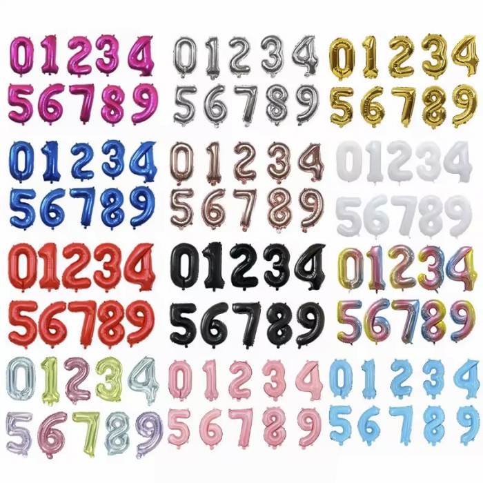 Foil Number Balloons