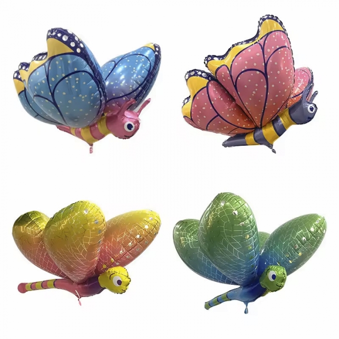 3D Butterfluy Dragonfly Foil Balloons