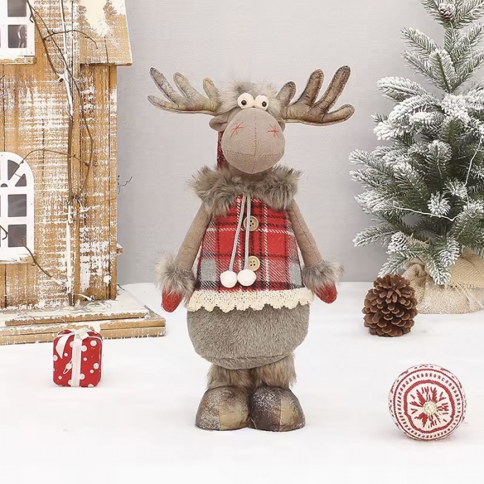 Standing Santa Deer doll