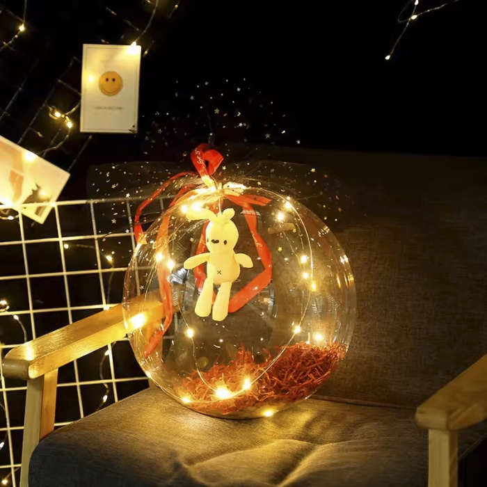 Led Light Up Balloons With Rose
