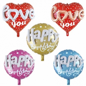 Happy Birthday Love Foil Balloon