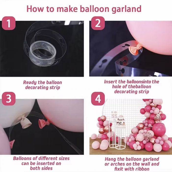 Purple Balloon Chain Garland