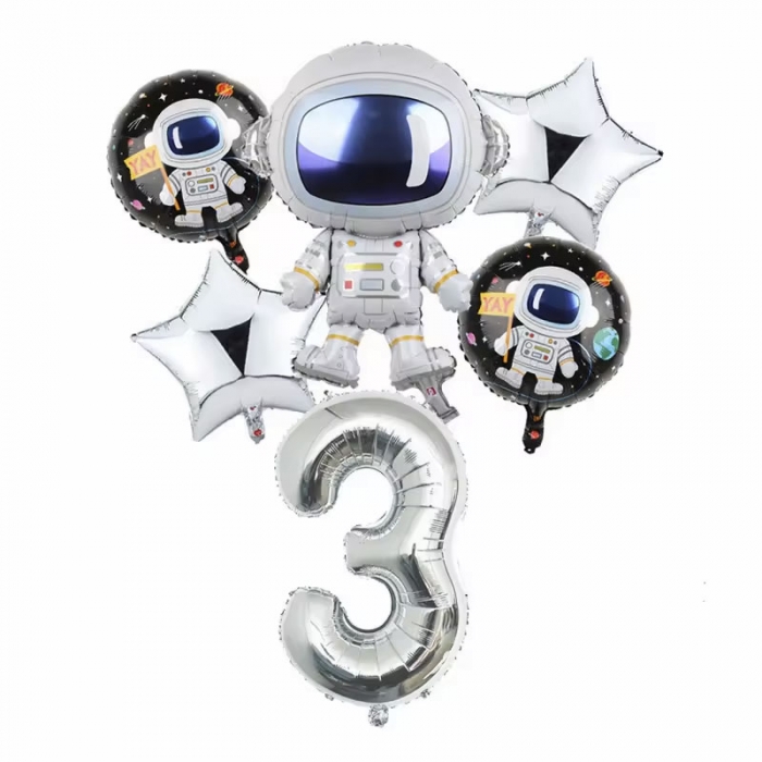 Outer Space Party Astronaut Rocket Foil Party Balloons