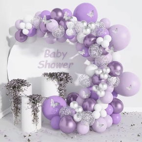 Purple Balloon Chain Garland