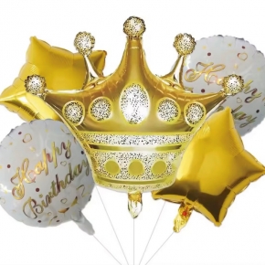 Birthday Aluminum Foil Balloon Crown Balloon