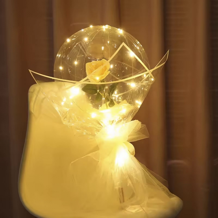 LED Luminous Balloon Rose Bouquet