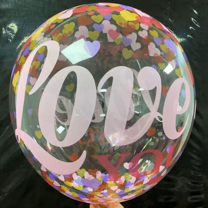 Transparent Tripe BOBO Ballon Birthday Party Bubble Balloon