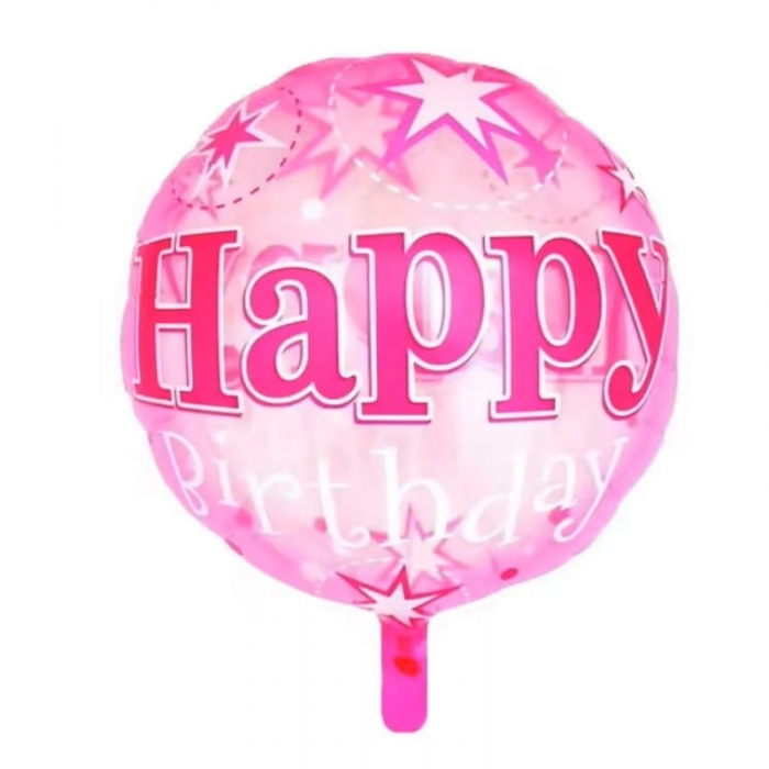 Transparent Happy Birthday Foil Balloon