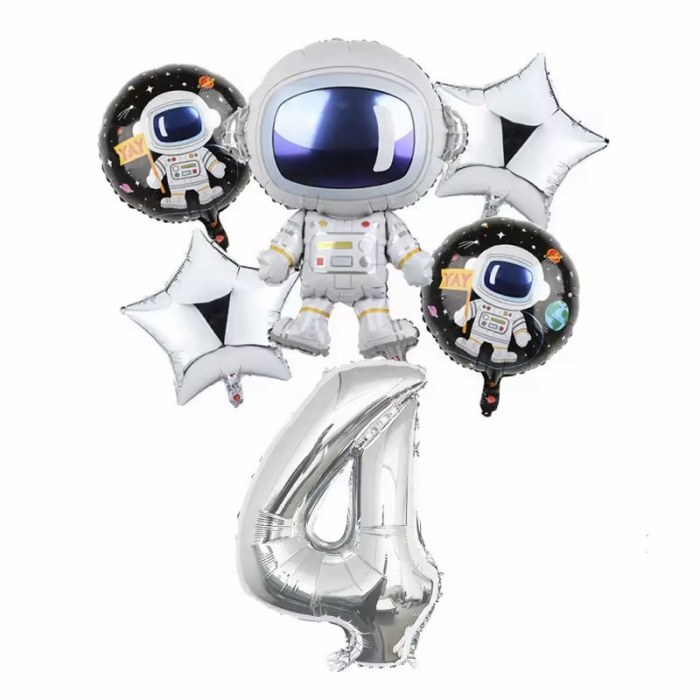 Outer Space Party Astronaut Rocket Foil Party Balloons