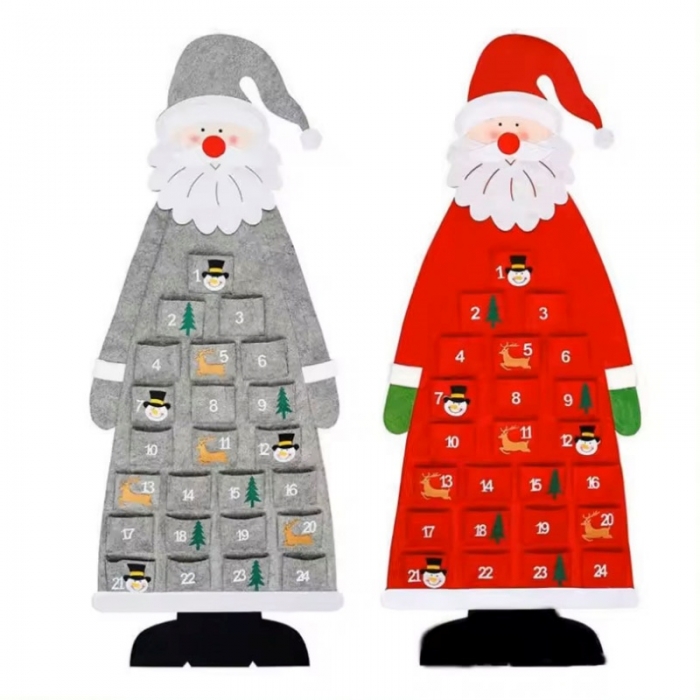 Felt Calendar Santa Claus Tree Shape