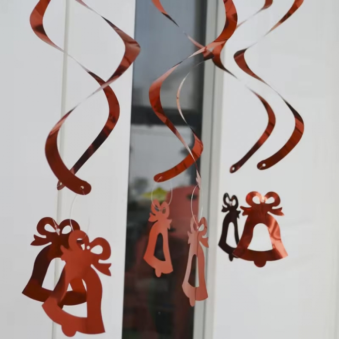 Christmas PVC Decorate Swirls Hanging Bling Balloon