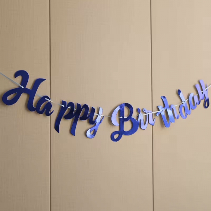 Happy Birthday Banner DIY Paper Hanging Party Flags