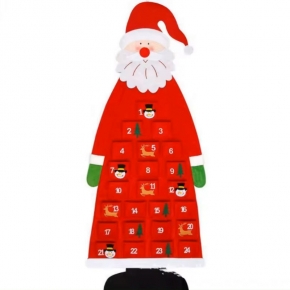 Felt Calendar Santa Claus Tree Shape