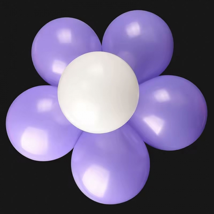 6pcs Balloons Flower Balloon Clip Wall Decoration