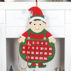 Santa holiday felt advent calender