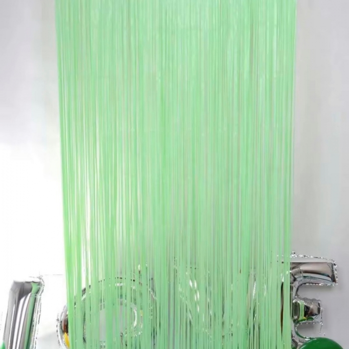 Macaron Foil Curtain Fringe Shiny Shimmer Party Wall