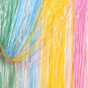 Macaron Foil Curtain Fringe Shiny Shimmer Party Wall