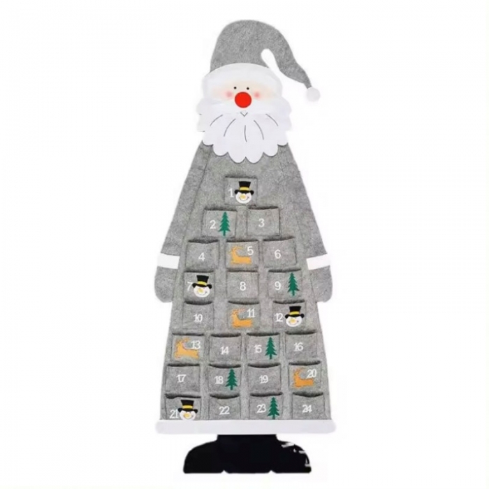 Felt Calendar Santa Claus Tree Shape