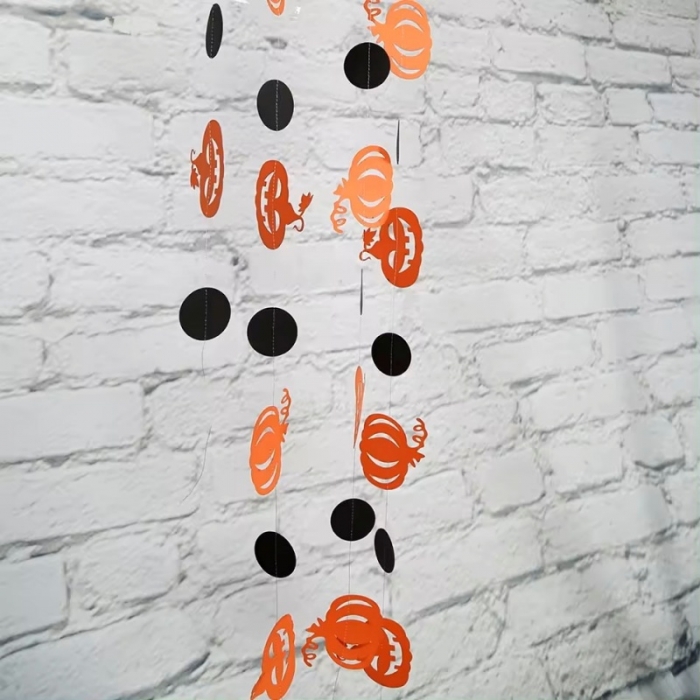 Halloween Paper Garland Decoration Hanging Wall
