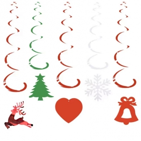 Christmas PVC Decorate Swirls Hanging Bling Balloon
