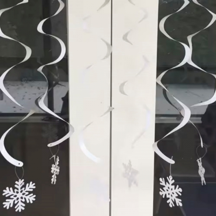 Christmas PVC Decorate Swirls Hanging Bling Balloon