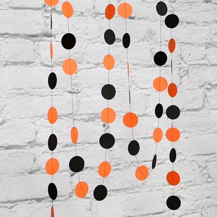 Halloween Paper Garland Decoration Hanging Wall