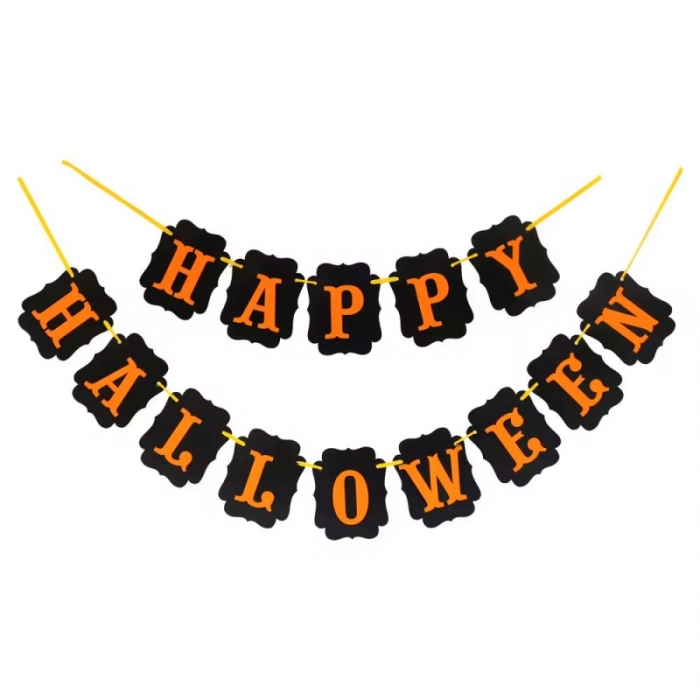 Halloween Paper Garland Decoration Hanging Wall