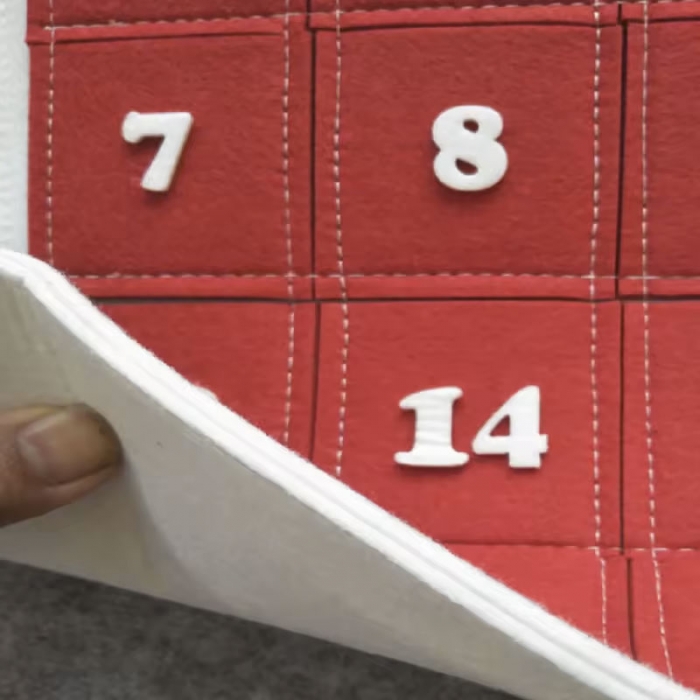 Santa holiday felt advent calender